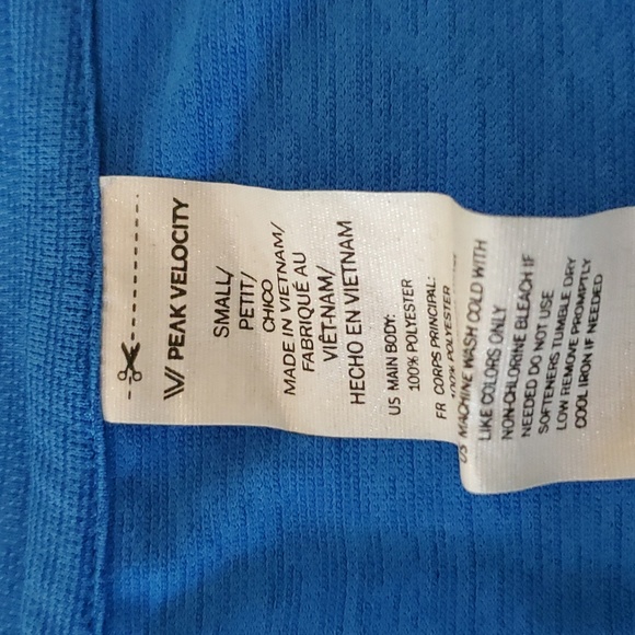 PEAK VELOCITY BLUE SMALL LONG SLEEVE TOP - Picture 3 of 7